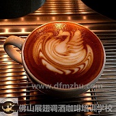 压纹郁金香咖啡拉花、天鹅