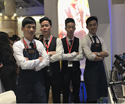 2017年3月9日【第46届中国(广州)国际美博会】王灿杰、肖栋元、杨瑞宏、朱欢洪被聘请为咖啡师演出嘉宾！