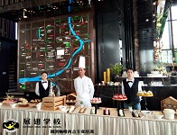 烘焙培训—2019年6月28日，越秀星汇楼盘开盘展翅西点学员户外实践(3)